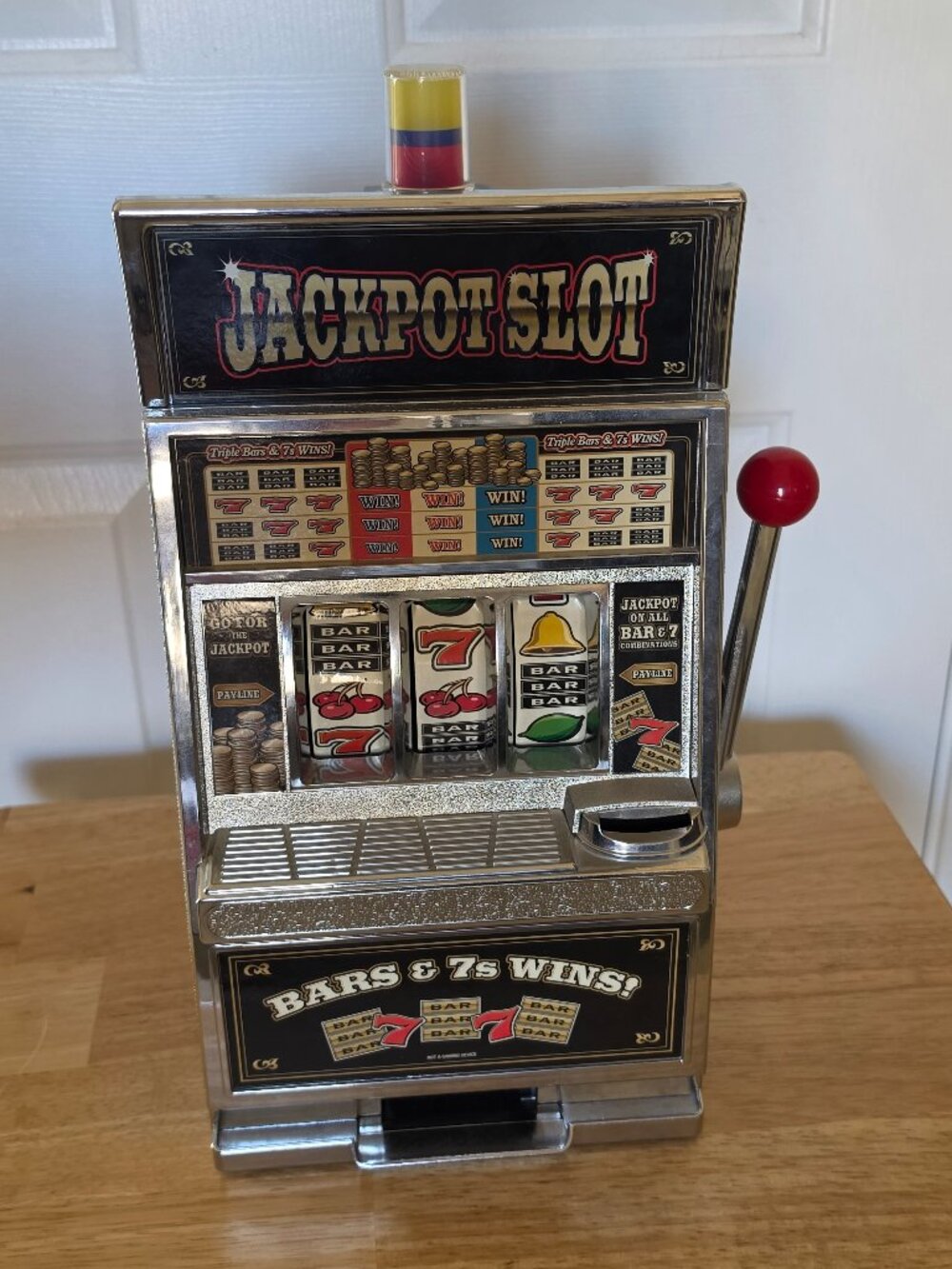Vintage Jackpot Slot Casino Toy Not in Working Condition